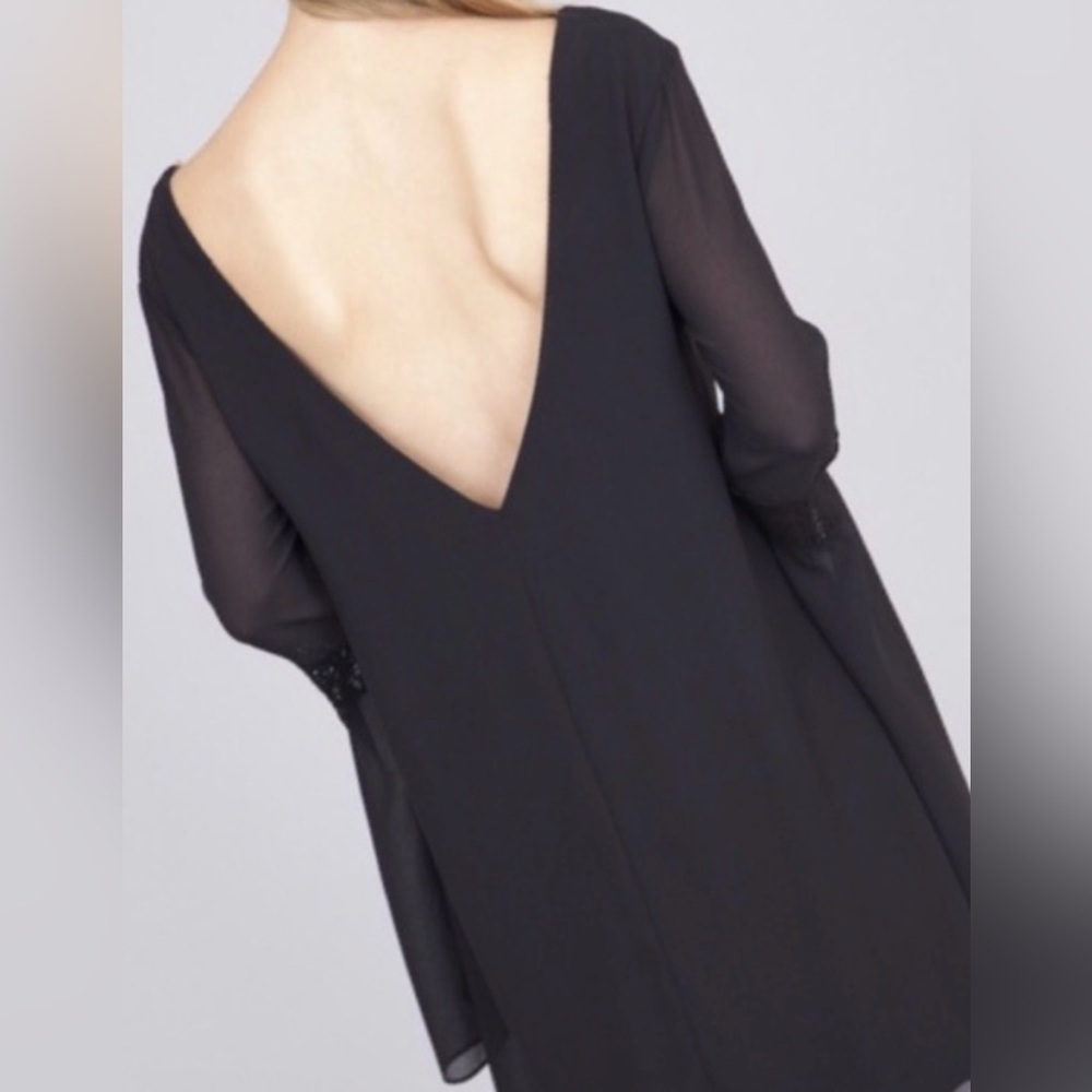 UMGEE Bella Black Bell Sleeve Mini Dress - Small - Picture 2 of 8